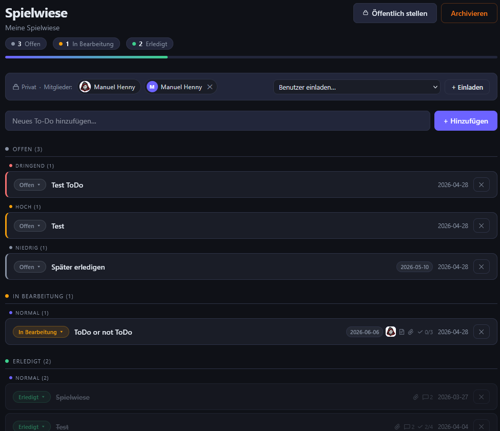 To-Do Detailansicht – ITWX To-Dos