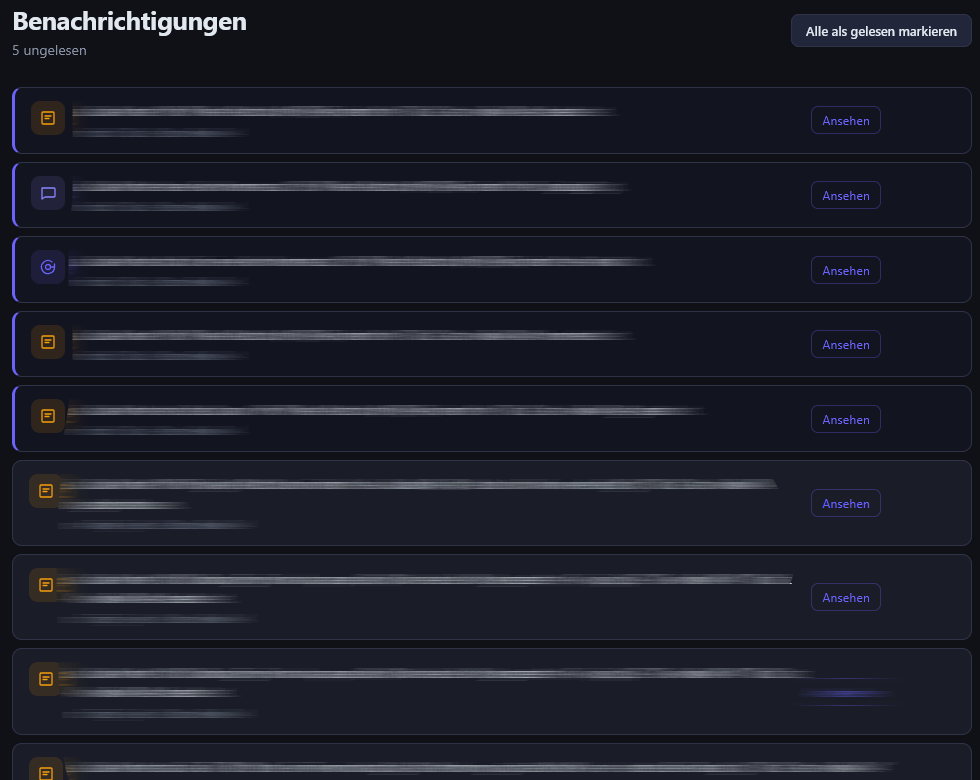 Benachrichtigungen – ITWX To-Dos